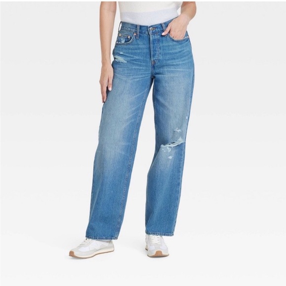 Mid rise 90s baggy jeans NWT SIZE 16 Short - Picture 1 of 7